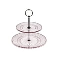 thumbnail image 1 of Godinger Claro 2 Tier Platter Tray Server Platter, Pink, 10.5 Inches, 1 of 1