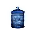 thumbnail image 1 of Godinger Canister Storage Container, Non Leaded Crystal Storage Canister Blue - 4X6, 1 of 1