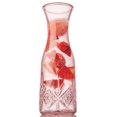 thumbnail image 1 of Godinger Carafe Pitcher, Water Pitcher, Wine Carafe, Glass Water Pitcher - Pink, 32oz, Dublin Collection, 1 of 2