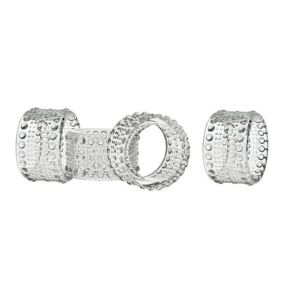 Godinger Napkin Rings, Wedd ing Decor, Lumina Set of 4