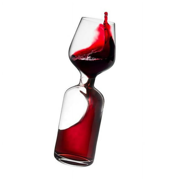 Godinger 45461 12.5 oz Glass in a Bottle Wine Goblet - Clear