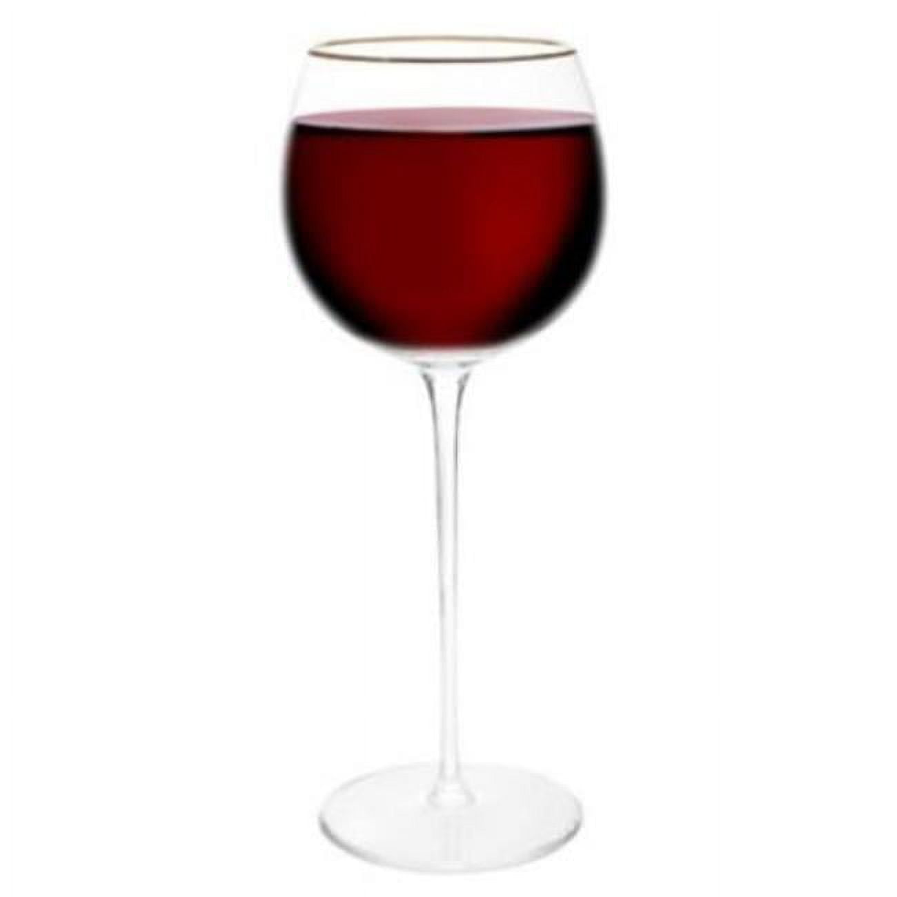 Godinger 48796 Olivia & Oliver Madison Gold Red Wine Glasses Set of 4