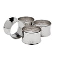 thumbnail image 1 of Godinger 55102 Hammered Concave Napkin Rings - Set Of 4, 1 of 1
