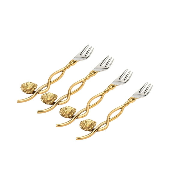 Godinger Appetizer/Salad/Dessert Fork Set, Mayfair - Set of 4