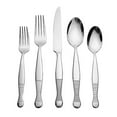 thumbnail image 1 of Godinger Flatware Set with 4 Forks, Knifes, Salad Forks, Spoons and Teaspoons, 20 Piece Set, Stainless Steel, 1 of 1