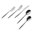 thumbnail image 1 of Godinger Flatware Set with 4 Each Dinner Fork Dinner Knife Dinner Spoon Salad Fork Teaspoon Mirror Cutlery Milano - 20 Piece Set, 18/10 Stainless Steel, 1 of 1