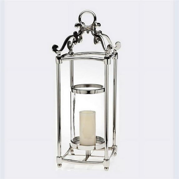 Godinger 93806 Hurricane Centerpiece Candle Holder, Nickel