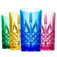 thumbnail image 1 of Godinger Acrylic Highball Glasses, Tall Beverage Highballs Drinking Glasses Cups, Shatterproof and Reusable Tumbler Cups - Dublin Collection, Set of 4, 1 of 4
