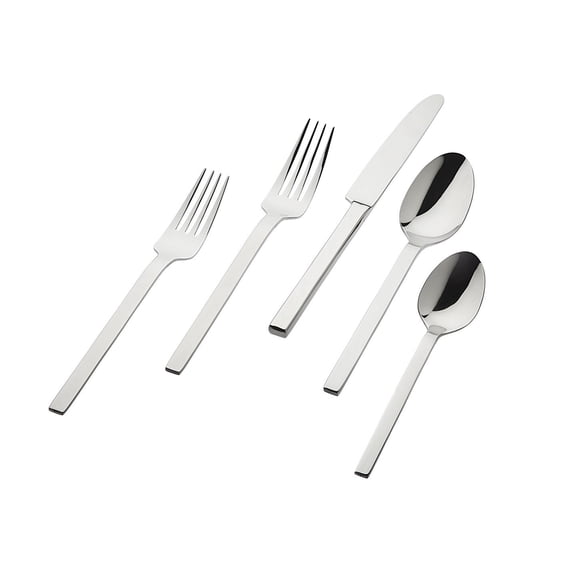 Godinger 20 Piece Service For 4 Atlas Shiny Flatware Set - PVD colors, dishwasher safe, Stainless Steel Cutlery Set With 4 Soup Spoons, 4 small Spoons, 4 Knifes, 4 Forks, 4 small Forks