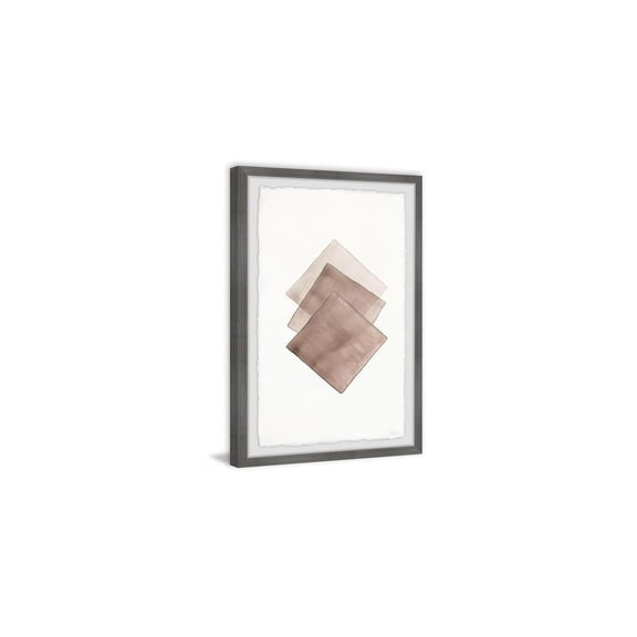 HomeStock Mountain Majesty Sheets of Mud Framed Painting Print, Contemporary Wall Decor: Abstract, Digital Art Prints, and Modern Styles for Your Home