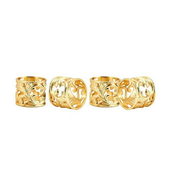 Godinger Baroque Napkin Rings - Set of 4