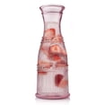 thumbnail image 1 of Godinger Carafe Pitcher, Water Pitcher, Wine Carafe, Glass Water Pitcher, Vintage Decor - Pink, Claro Collection, 1 of 4
