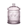 thumbnail image 1 of Godinger Canister Storage Container, Non Leaded Crystal Storage Canister Pink - 5X7, 1 of 1