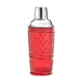 thumbnail image 1 of Godinger Cocktail Shaker, Martini Shaker, Glass Cocktail Shaker, Vintage Decor - 17oz, Claro Collection, Red, 1 of 1