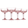 thumbnail image 1 of Godinger  Dublin Acrylic Blush Champagne Coupe Glass - Set of 4, 1 of 1