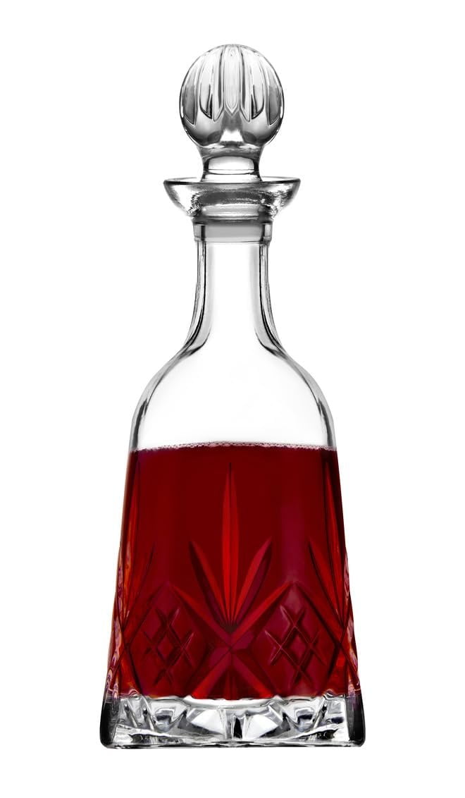 Godinger Red High Heel Liquor Decanter - 22oz, Unique Whiskey Decanter For Scotch, Bourbon, Vodka 4 thumbnail image