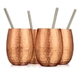 thumbnail image 1 of Godinger Dwindle Copper Plated Stemless Set, 1 of 2