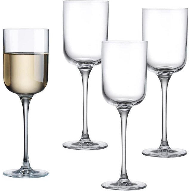 Godinger European Made Crystal White Wine Glasses Set of 4 12 Oz