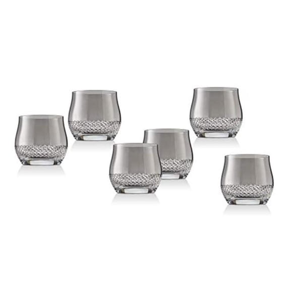 Godinger Fantasia Whiskey Glass, Smoke - Set of 6
