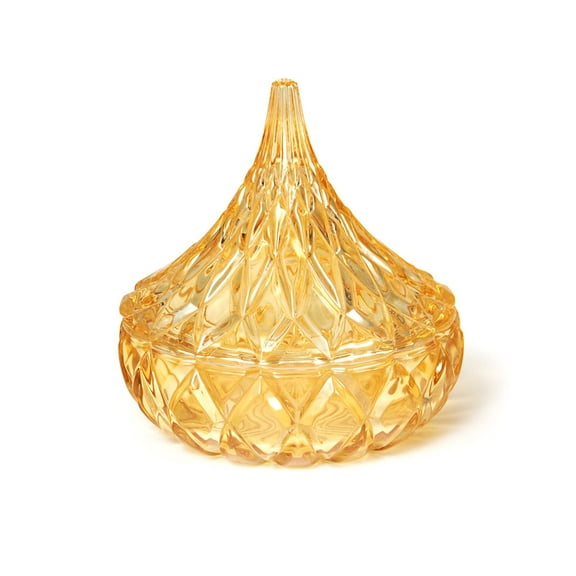 Godinger Gold Glass Hershey Kiss Candy Dish - A Sweet and Stylish Delight