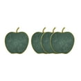 thumbnail image 1 of Godinger 50618 Green Marble Apple Coasters, Set of 4, 1 of 1
