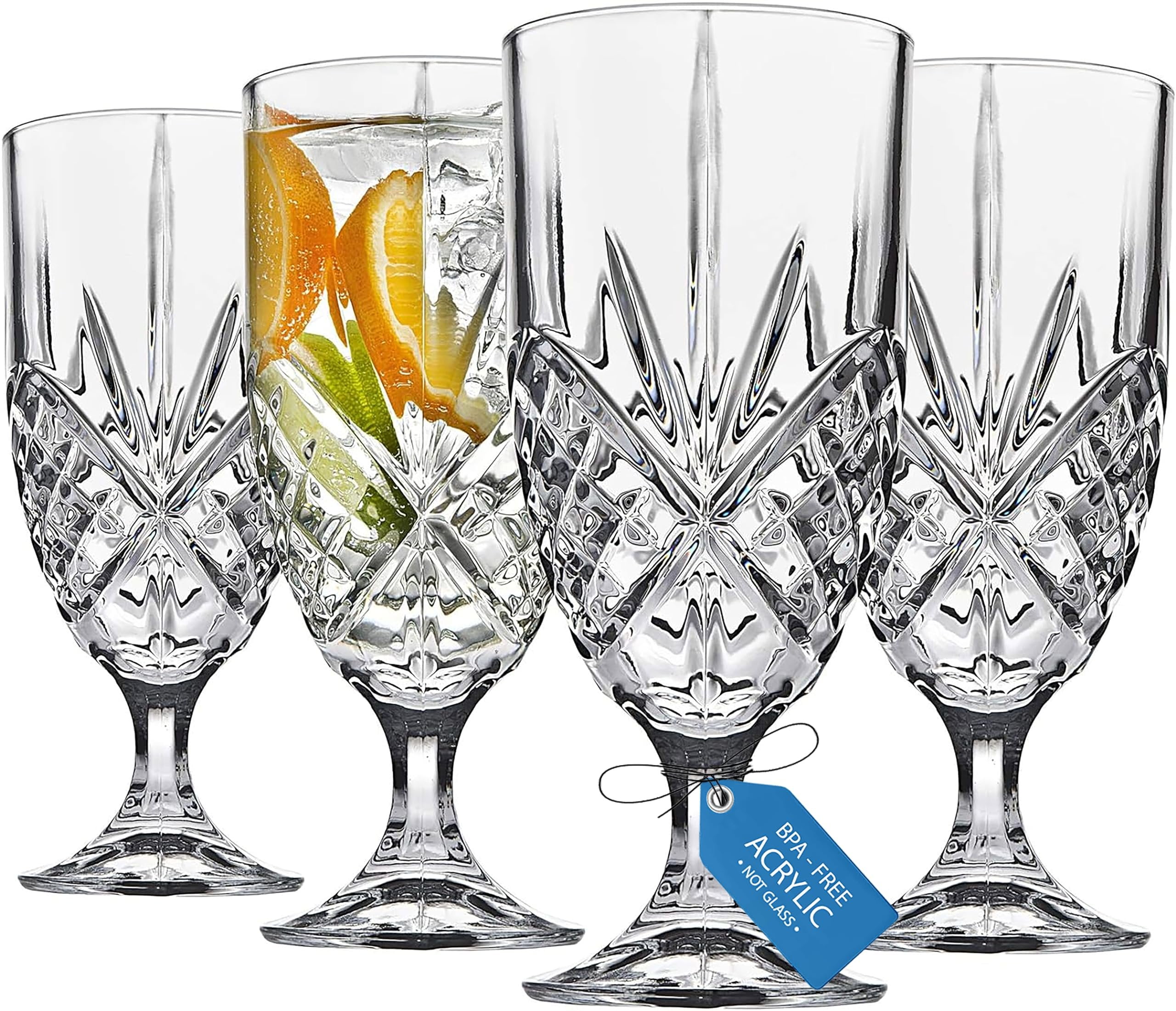 Godinger Dublin Collection Iced Tea Glasses