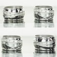 thumbnail image 1 of Godinger Napkin Rings 4 Satin- Stones, 1 of 4