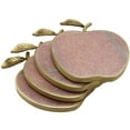 thumbnail image 1 of Godinger 50622 Pink Marble Apple Coasters, Set of 4, 1 of 1