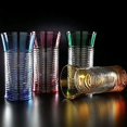 thumbnail image 1 of Godinger Spiral Set of 4 Color Highball Glass, 1 of 1