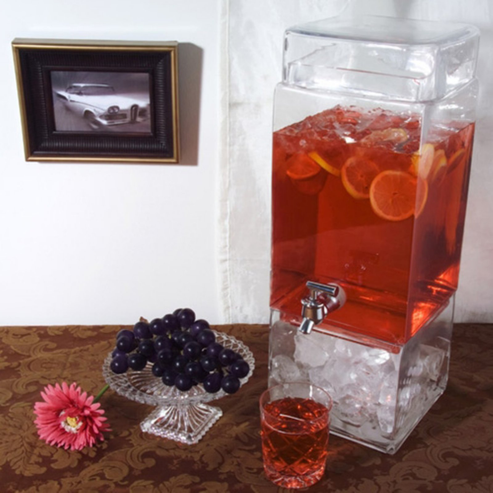 Godinger Square Glass Dispenser with Spout - image 1 of 2