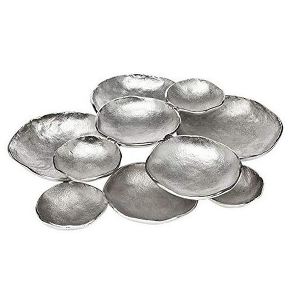 Godinger Stainless Steel Silver Cluster Salad Condiments Dipping Serving Bowl