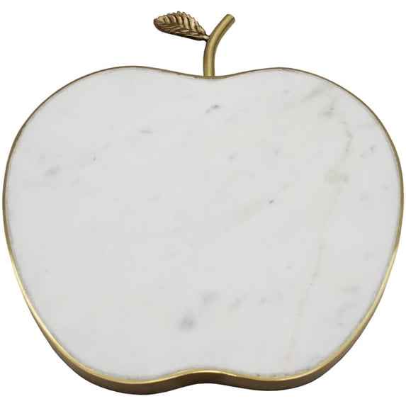 Godinger Cheese Board, Marble Cheese Boards - Charcuterie Serving Platter Cutting Board for Kitchen and Home Perfect Housewarming Gift White Marble