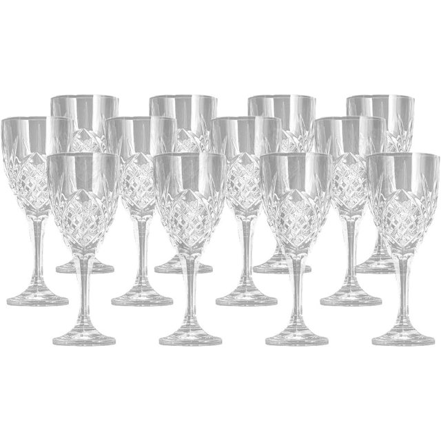 Godinger Wine Glasses Goblets, Stemmed Wine Glass Dublin Crystal, Set