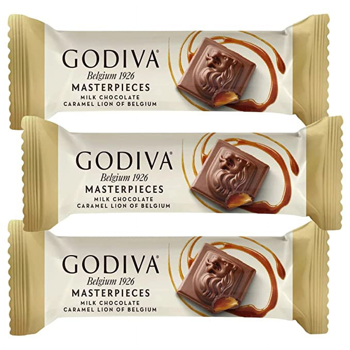 Godiva Belgium 1926 Masterpieces Milk Chocolate Caramel Lion Bars