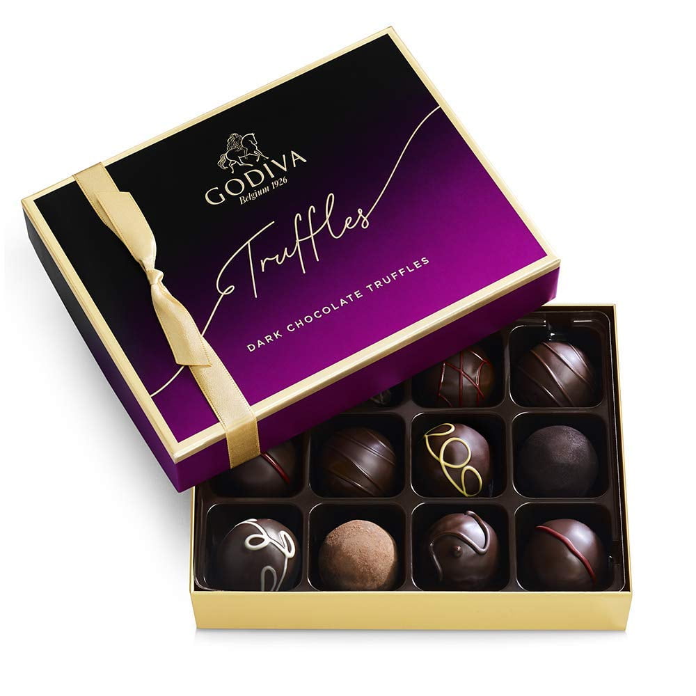 Godiva Dark Chocolate Truffles, 12 pc # 14227 / ゴディバ ダークチョコレート トリュフ アソート 12個 詰め合わせ ギフトセット 贈り物 GODIVA 12PC DARK CHOCOLATE TRUFFLES - Walmart.com