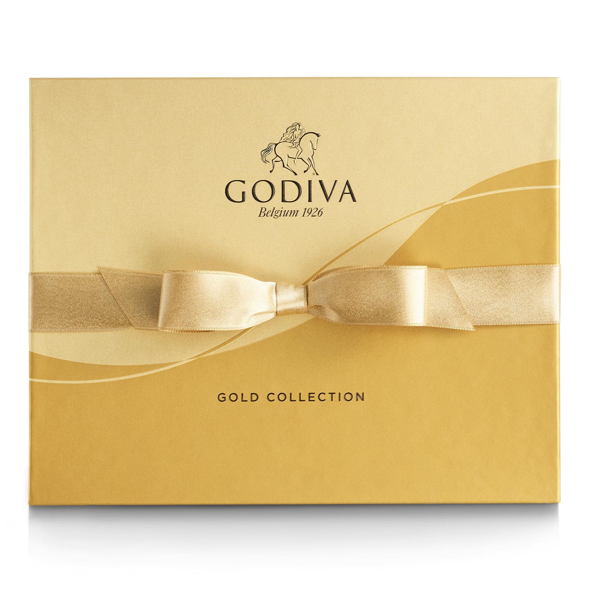 Godiva Chocolatier Gourmet Chocolate Gold Gift Box - 18-Piece Assortment With Ganaches, Nuts, Caramels, Pralines In Milk, White, Dark Chocolate Shells - Quality Assorted Chocolate Candy Box