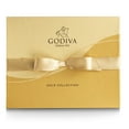 thumbnail image 1 of Godiva Chocolatier Gourmet Chocolate Gold Gift Box - 18-Piece Assortment With Ganaches, Nuts, Caramels, Pralines In Milk, White, Dark Chocolate Shells - Quality Assorted Chocolate Candy Box, 1 of 3