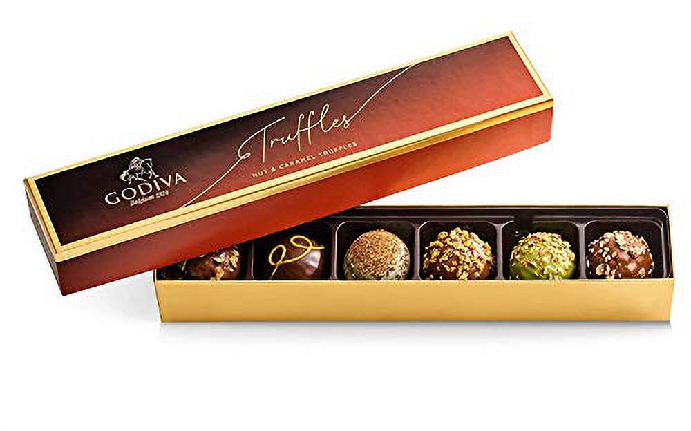 Godiva Chocolatier, Nut Caramel Truffles Assorted Chocolate Gift Box 4