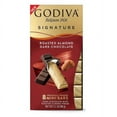 thumbnail image 1 of Godiva Signature Mini Bars, Dark Chocolate with Almonds 0.39oz x 8 pack, 1 of 8