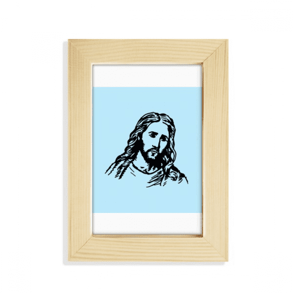 Godliness Idol Savior Portrait Desktop Display Photo Frame Picture Art Painting 5x7 inch