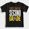 thumbnail image 1 of Godmerch Boys Girls First Day of 2nd Grade Back To School Cotton Shirts Graphic Tee, 1 of 6