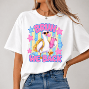 Godmerch Bruh We Back Silly Goose Shirt, Funny Back to School Teacher Tee, Cute Goose Graphic T-Shirt, First Day of School Gift, Classroom Humor, Elementary Preschool Kindergarten Teacher