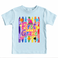 thumbnail image 1 of Godmerch Colorful First Grade Crayon Stars Back to School Shirt for Kids Youth Graphic T Shirt First Day Tee, 1 of 6