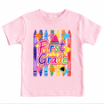 thumbnail image 1 of Godmerch Colorful First Grade Crayon Stars Back to School Shirt for Kids Youth Graphic T Shirt First Day Tee, 1 of 6