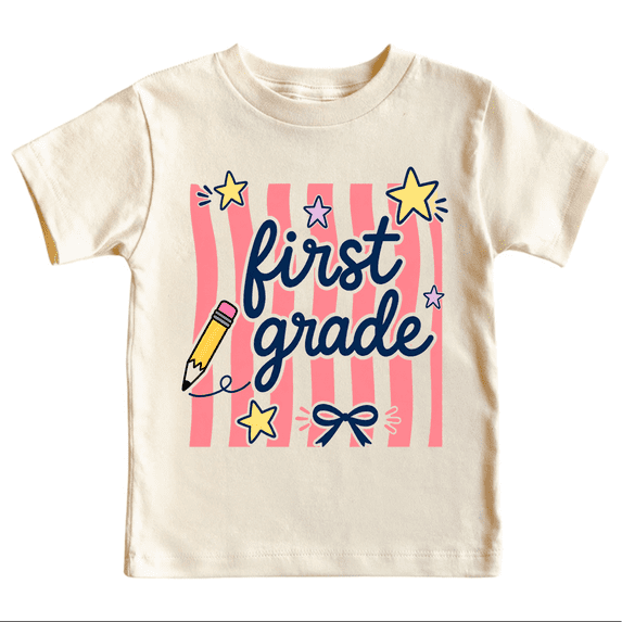 Godmerch First Grade Stars Back to School Shirt for Kids Youth Graphic T Shirt First Day Tee