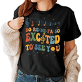 thumbnail image 1 of Godmerch Funny Do Re Mi Fa So Excited Crewneck Music Teacher Graphic Shirt, First Day of School Teacher Gifts Tee, 1 of 5