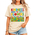 thumbnail image 1 of Godmerch Kindness Grows Flowers Teacher Shirt for Women Back to School Cute Motivational Graphic Tee Gift, 1 of 7