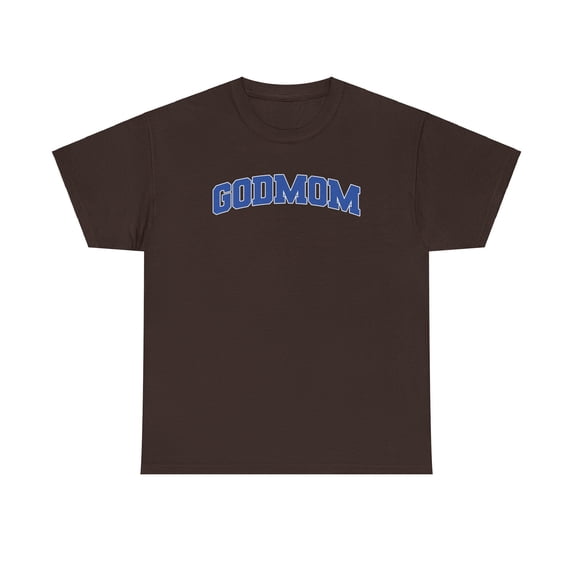 Godmom Godmother Shirt Gifts Tshirt Crew Neck Short Sleeve