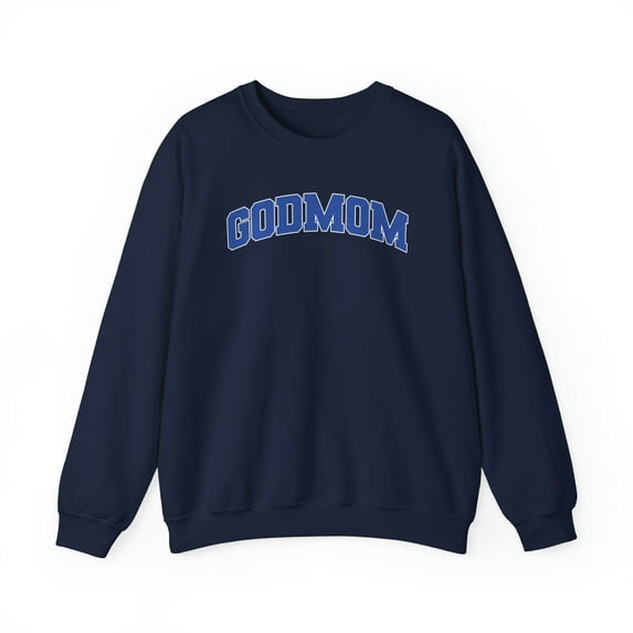 Godmom Godmother Sweatshirt Gifts Crew Neck Shirt Long Sleeve Unisex