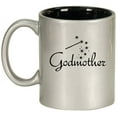 thumbnail image 1 of Godmother Ceramic Coffee Mug Tea Cup Gift for Her, Sister, Women, Family, Best Friend, Grandma, Cousin, Mom, Cute, Girlfriend, Wife, Mother’s Day, Baptism, Birthday, Housewarming (11oz Silver), 1 of 1